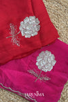 Laal Gulaab - red H.O. Silk saree with hand work
