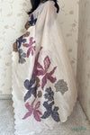 Aparajita Tissue Organza Saree with Chain Stitching - draped