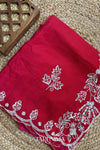 Bahaar Rang - red H.O. Silk saree with hand work