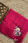 Gul Naar - magenta H.O. Silk saree with hand work
