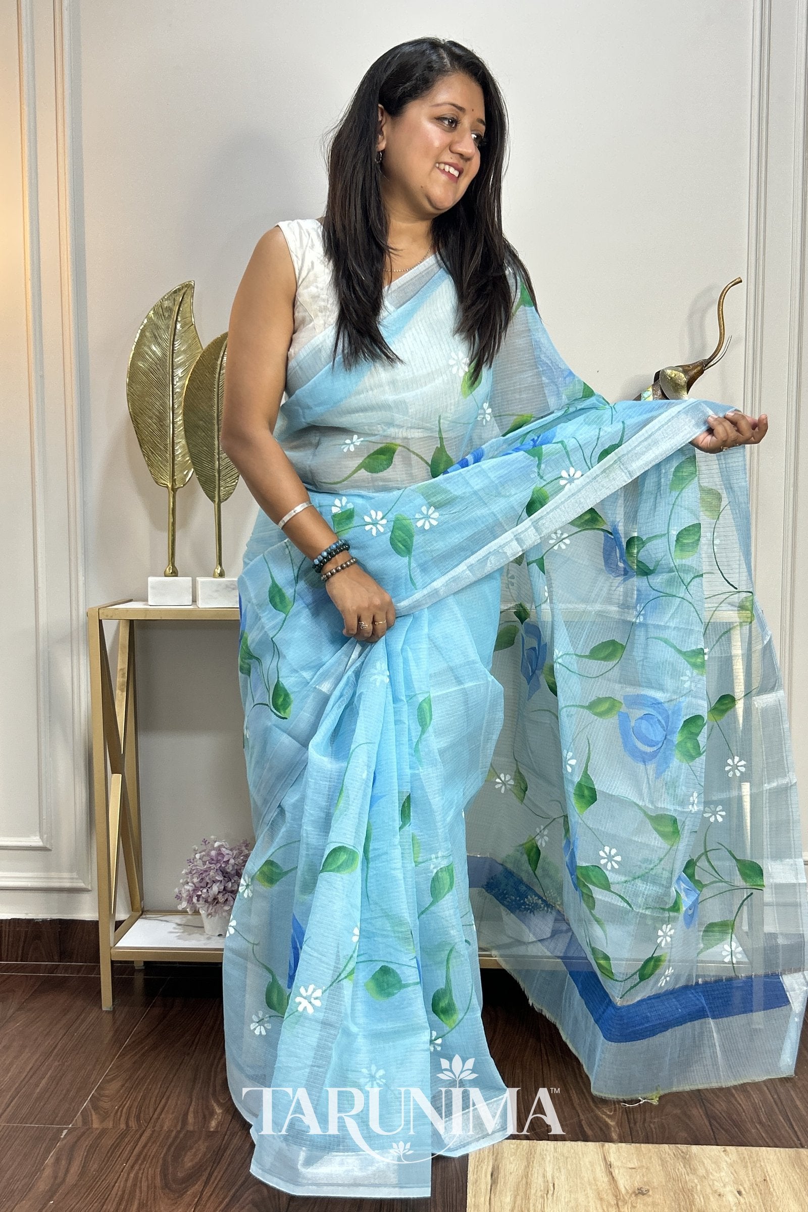 Aqua Meadow - drape