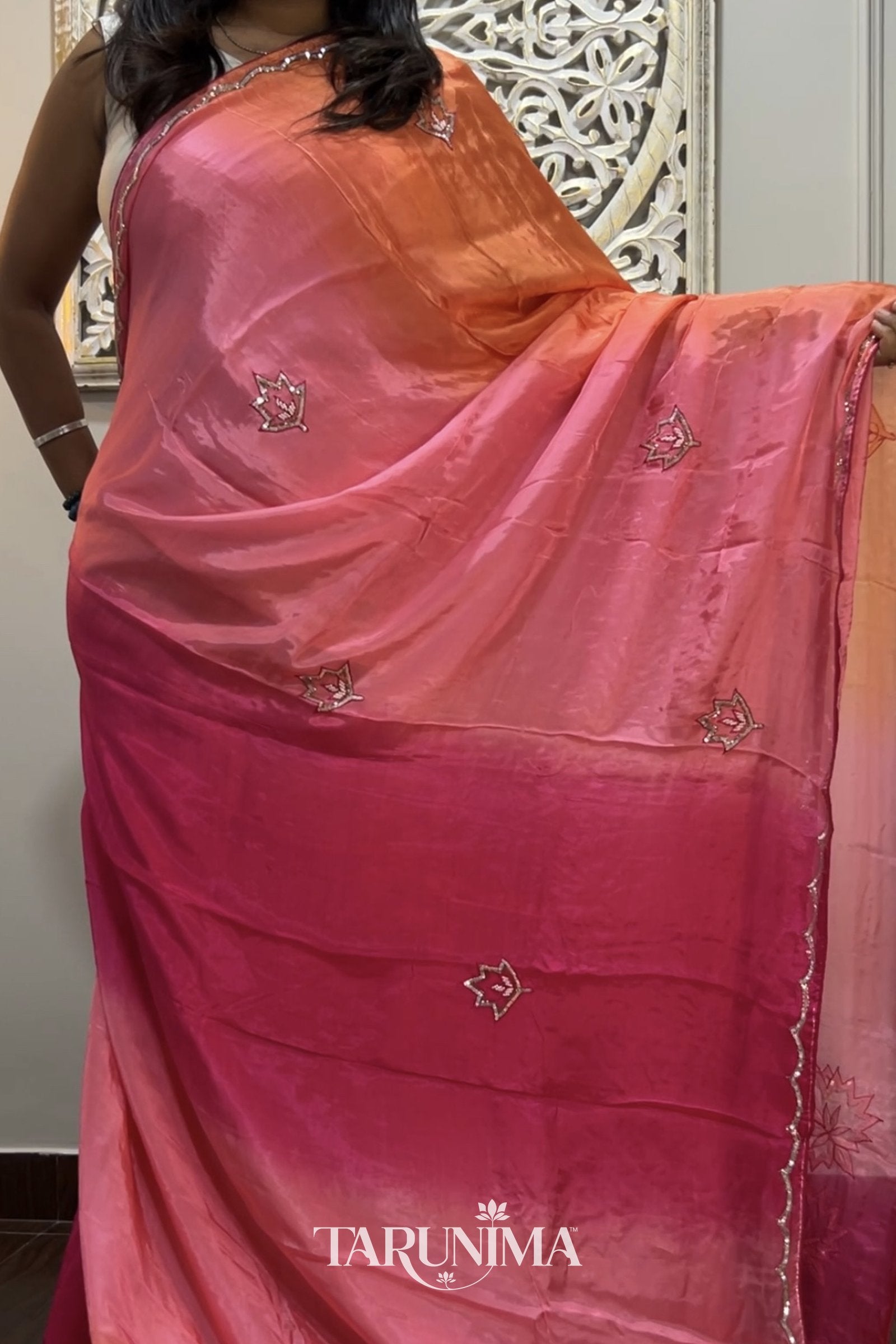 Star Noor - model wearing saree
