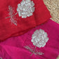 Laal Gulaab - red H.O. Silk saree with hand work