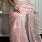 Rangeen Mizaaj - multicolor Kota Doria leheriya saree