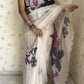 Aparajita Tissue Organza Saree with Chain Stitching - model