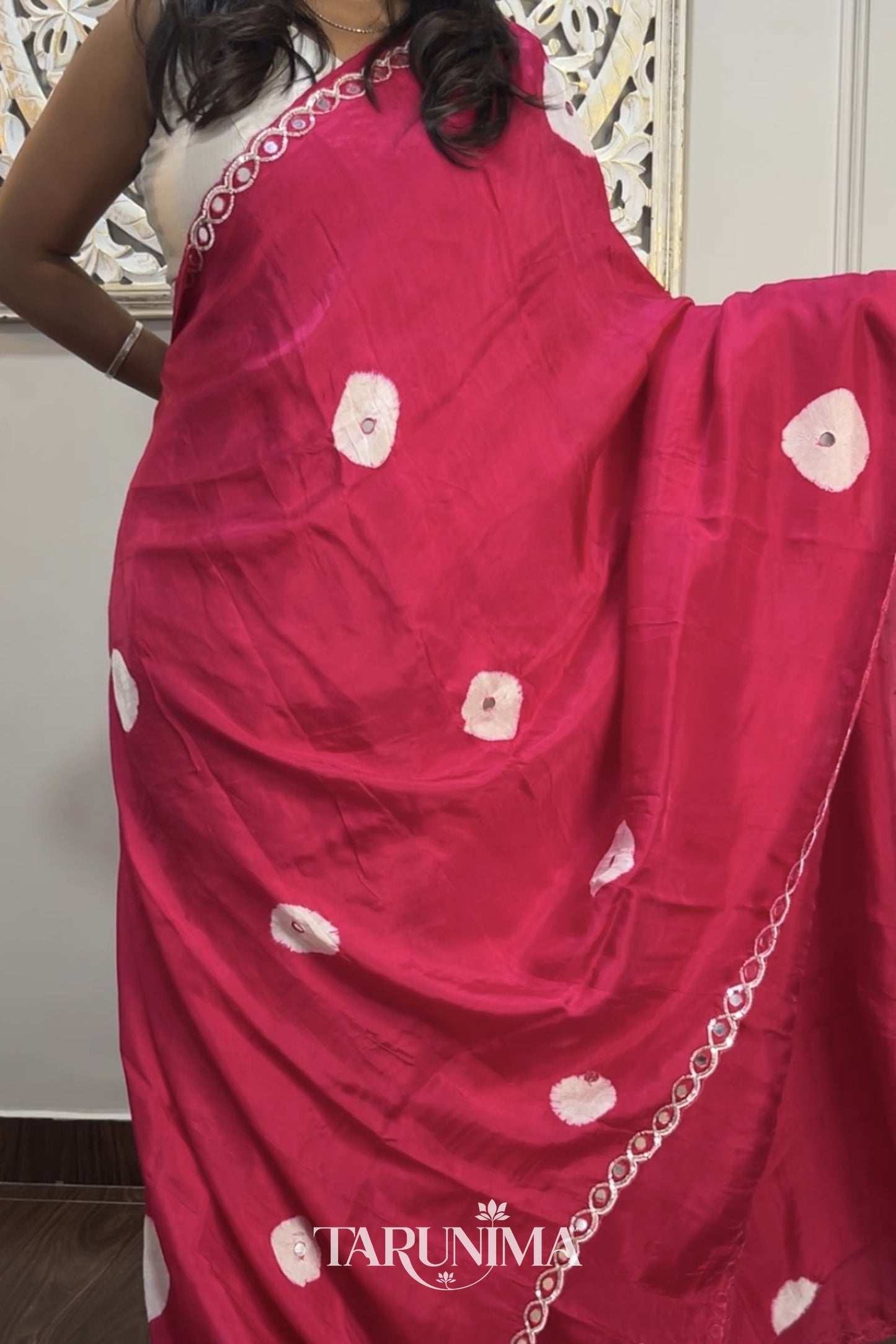 Rose Aaina - model wearing saree