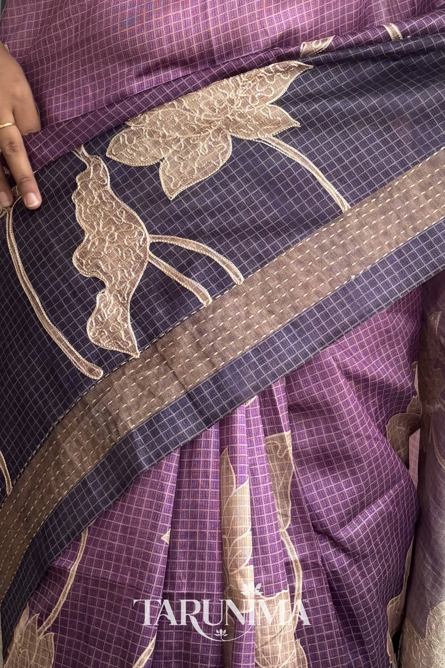 Violet Mist - kantha border