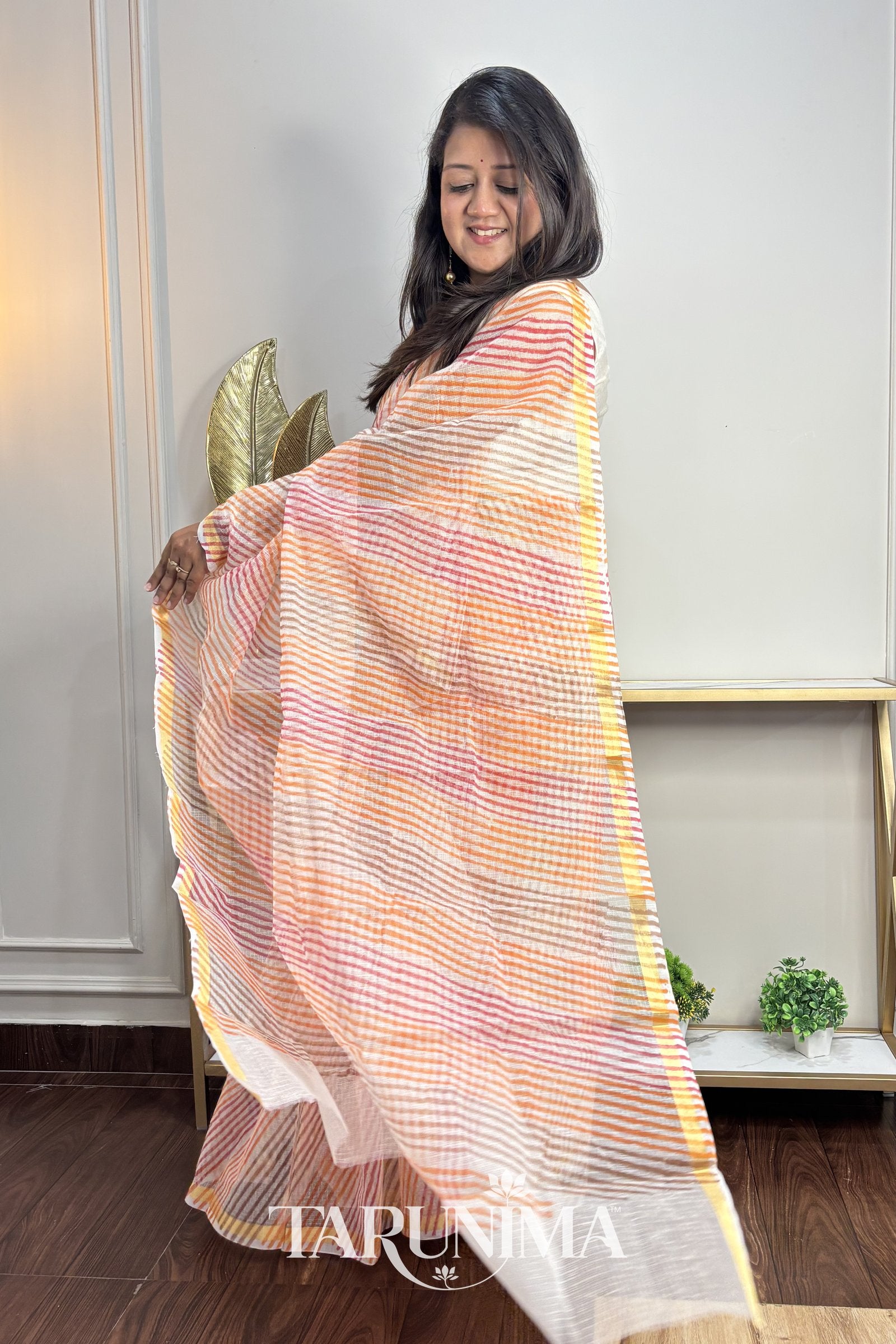 Kesariya Leher - pallu