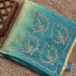 Firozaa - blue H.O. Silk saree with hand work