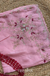 Rang-ae-Naaz - pink H.O. Silk saree with hand work