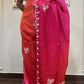 Bahaar Rang - model wearing saree detail