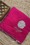 Raani Gulaab - rani pink H.O. Silk saree with hand work