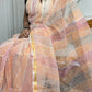 Kesariya Leher - saffron Kota Doria leheriya saree