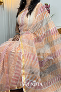 Kesariya Leher - saffron Kota Doria leheriya saree