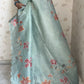 Soundarya Tissue Organza Saree drape detail