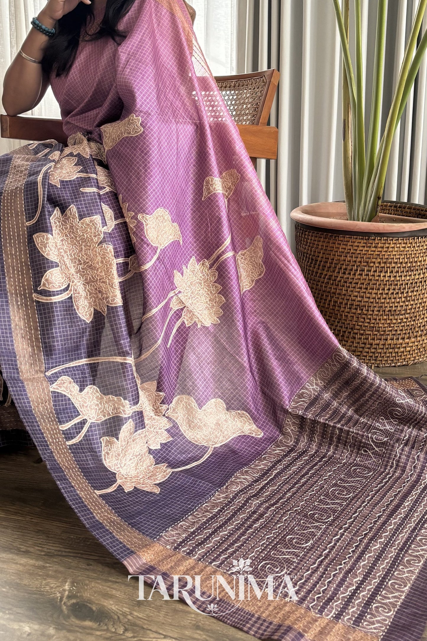 Violet Mist - full saree