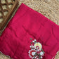 Gul Naar - magenta H.O. Silk saree with hand work