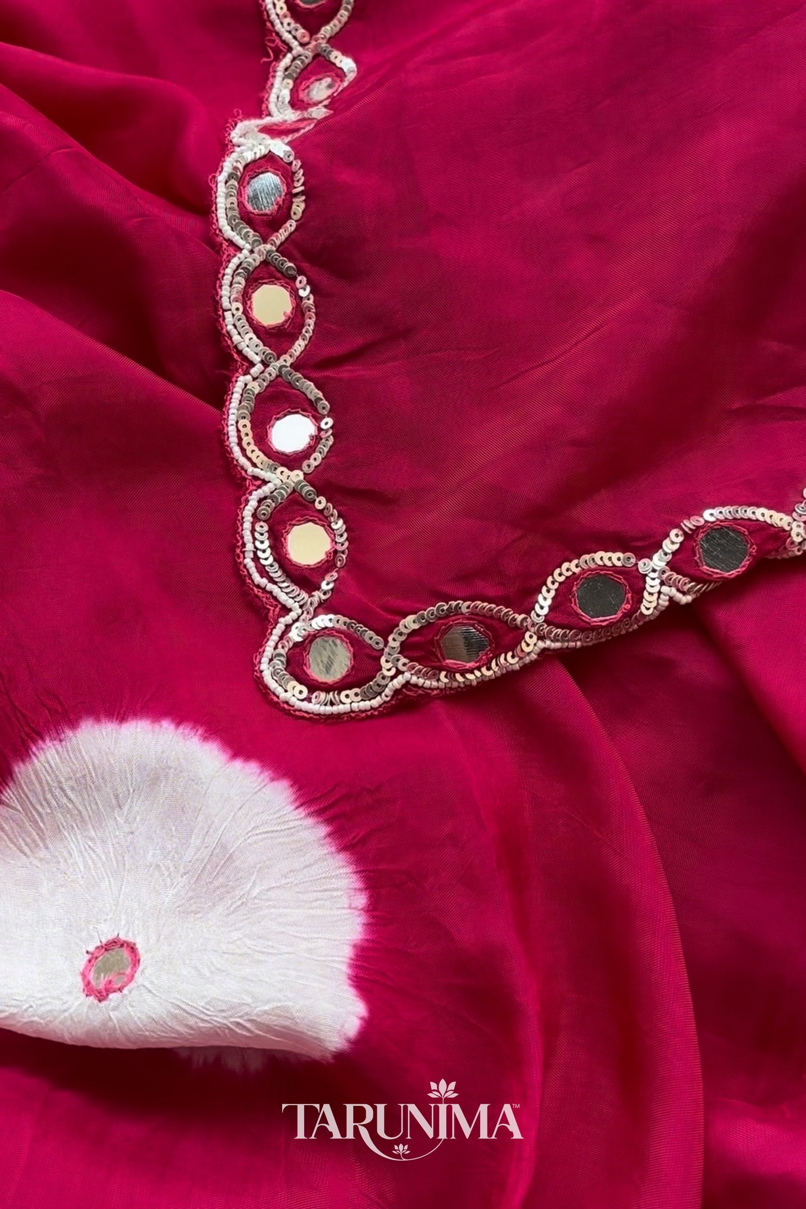 Rose Aaina - powder pink H.O. Silk saree with hand work